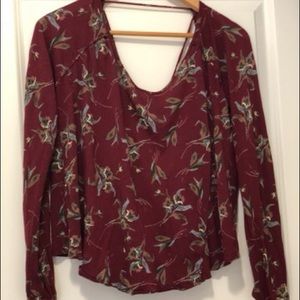 Free people open back top